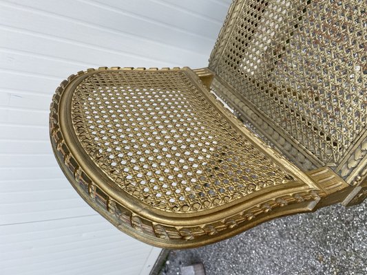 French Louis XVI Style Gilded Bench-BNU-1756869