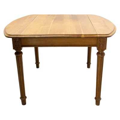 French Louis XVI Style Walnut Dining Extending Table, Late 19th Century-RIU-1756089