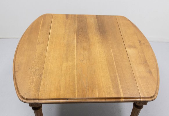 French Louis XVI Style Walnut Dining Extending Table, Late 19th Century-RIU-1756089