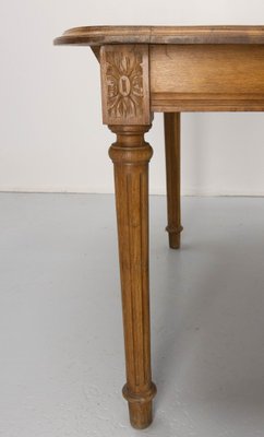 French Louis XVI Style Walnut Dining Extending Table, Late 19th Century-RIU-1756089