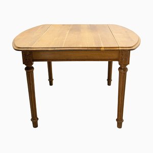 French Louis XVI Style Walnut Dining Extending Table, Late 19th Century-RIU-1756089