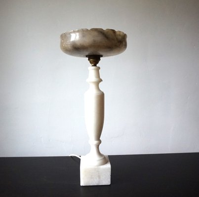 French Louis XVI Table Lamp in Marble, 1890s-HUW-1789273