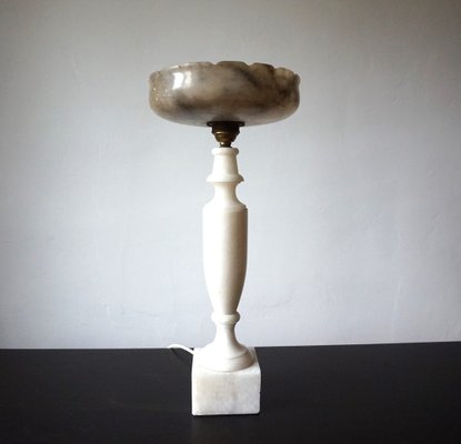 French Louis XVI Table Lamp in Marble, 1890s-HUW-1789273