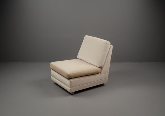 French Lounge Chair in Velvet from Airbone, 1970s-VLO-1451499