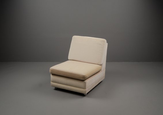 French Lounge Chair in Velvet from Airbone, 1970s-VLO-1451499