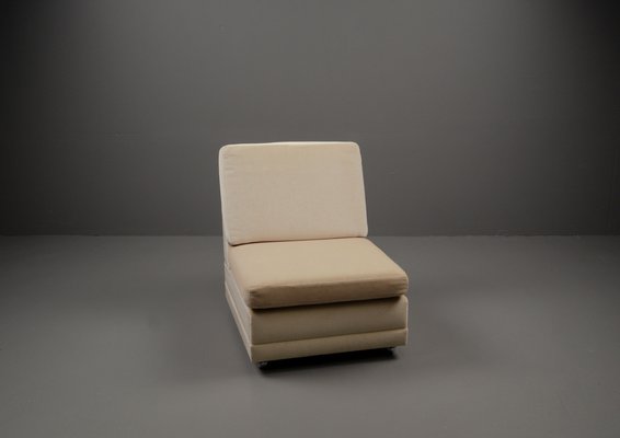 French Lounge Chair in Velvet from Airbone, 1970s-VLO-1451499