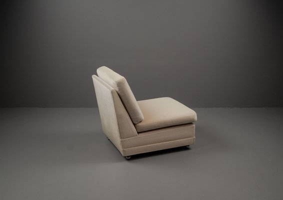 French Lounge Chair in Velvet from Airbone, 1970s-VLO-1451499