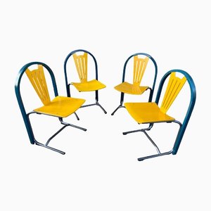 French Lounge Chairs from Baumann Argos, 1980s, Set of 4-GQM-1417064