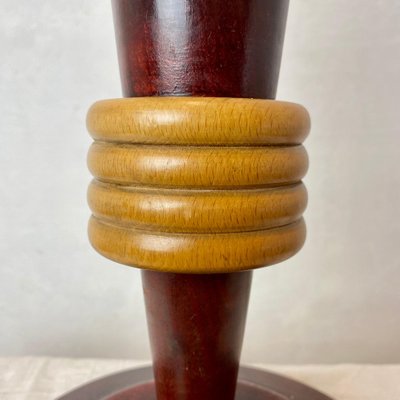 French Mahogany and Maple Lamp-BAD-1178959