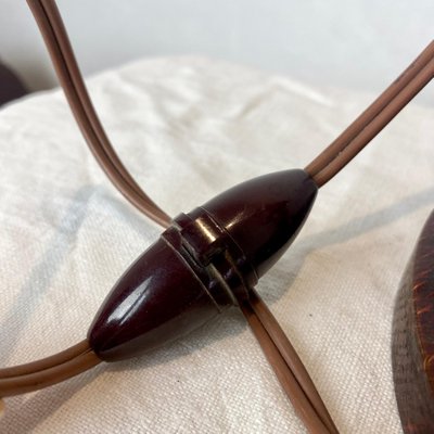 French Mahogany and Maple Lamp-BAD-1178959