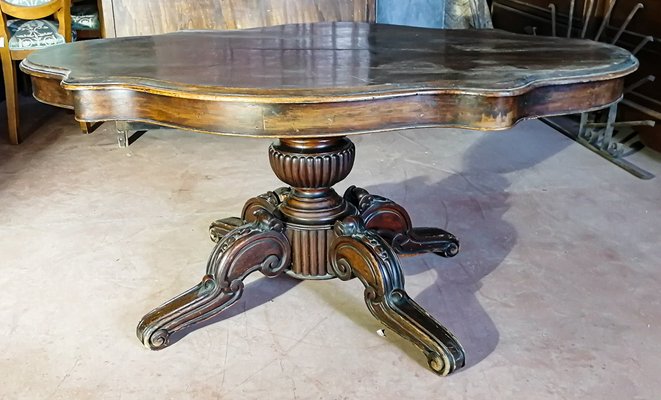 French Mahogany Coffee Table, 1890s-RAQ-621507