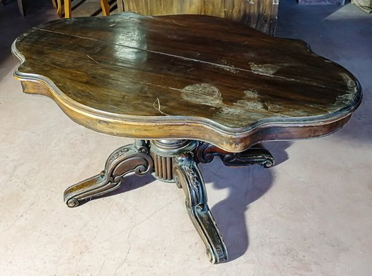 French Mahogany Coffee Table, 1890s-RAQ-621507