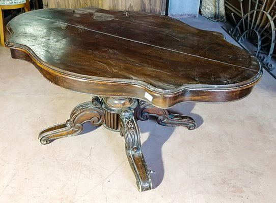 French Mahogany Coffee Table, 1890s-RAQ-621507