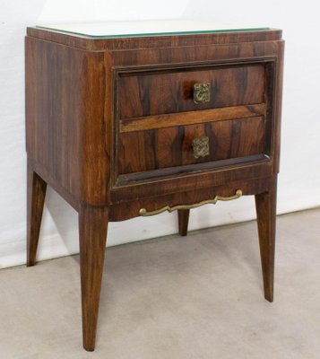 French Mahogany Nightstand, 1940s-RIU-795505