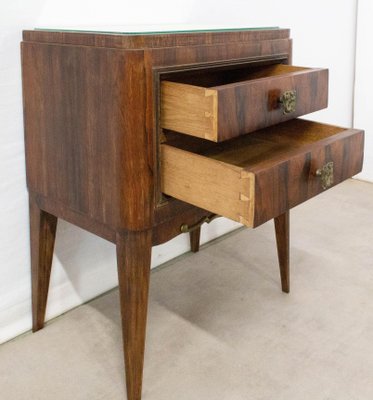 French Mahogany Nightstand, 1940s-RIU-795505