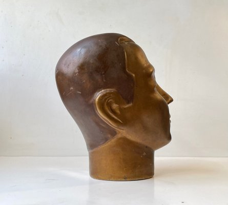 French Male Mannequin Head Hat Stand, 1930s-LCR-1377387