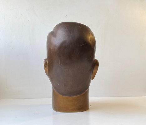 French Male Mannequin Head Hat Stand, 1930s-LCR-1377387