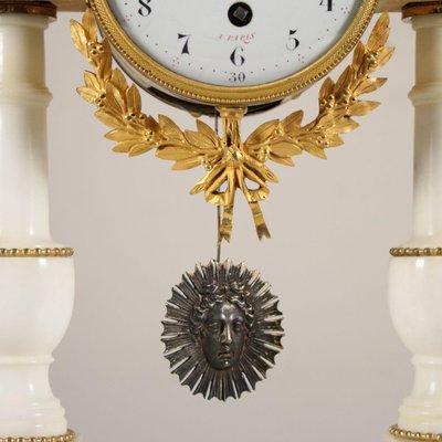 French Marble & Gilded Bronze Table Clock from Léchopié à Paris, 1700s-VMM-765841