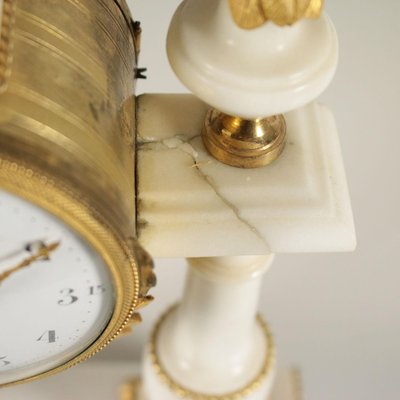 French Marble & Gilded Bronze Table Clock from Léchopié à Paris, 1700s-VMM-765841