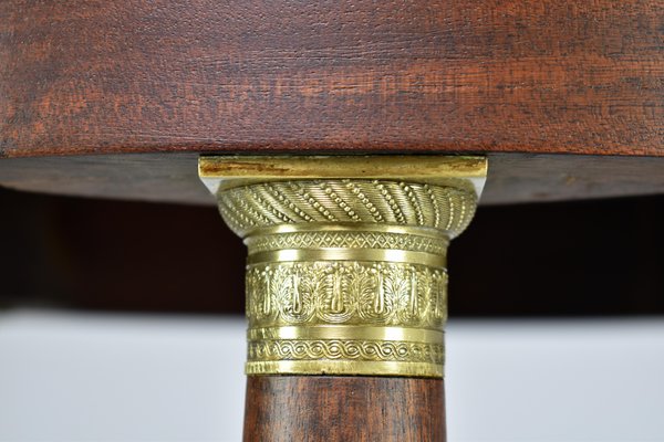 French Marble Pedestal Table, 1890s-GXL-1752831