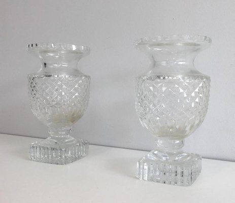 French Medicis Style Crystal Vases, 1900s, Set of 2-BA-766227