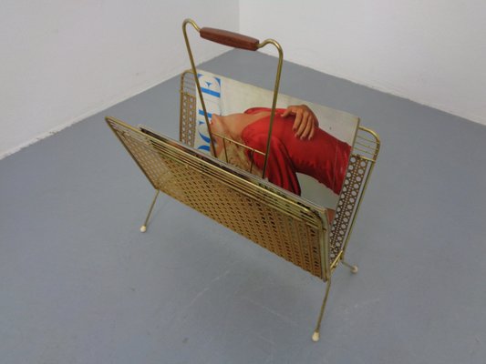 French Metal Magazine Rack, 1960s-RDW-2027964