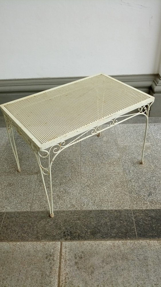 French Metal Table in the style of Mategot, 1950s