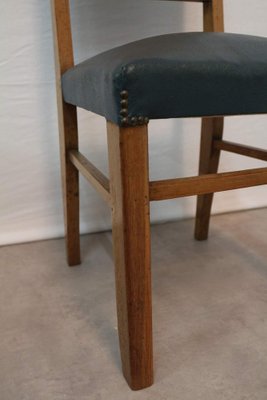 French Mid-Century Dining Chairs, 1950s, Set of 6-RIU-1329311