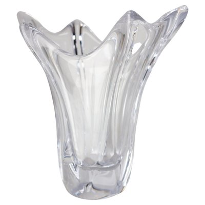 French Mid-Century Vase in Crystal from Daume Manufactures-RIU-1323205