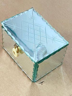 French Mirrored Jewelry Box, 1940s-UR-1358306