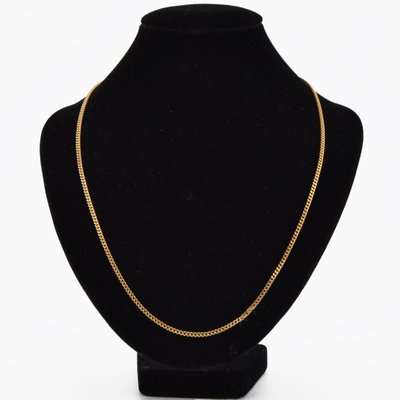 French Modern 18 Karat Yellow Gold Mesh Chain-OLU-1358690