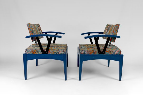 French Modern Armchairs from Baumann, 1980s, Set of 2-XNH-1804604