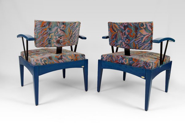 French Modern Armchairs from Baumann, 1980s, Set of 2-XNH-1804604