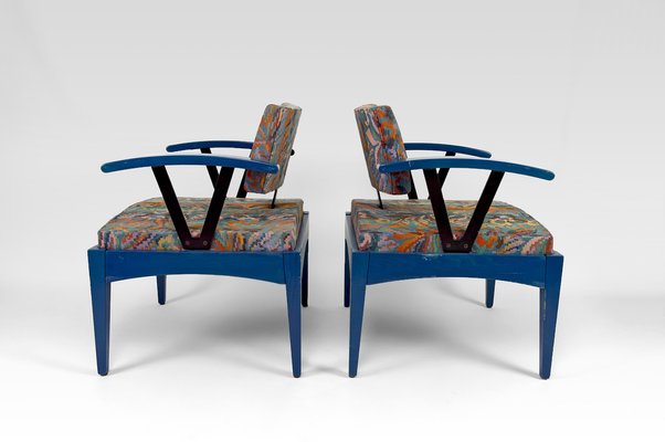 French Modern Armchairs from Baumann, 1980s, Set of 2-XNH-1804604