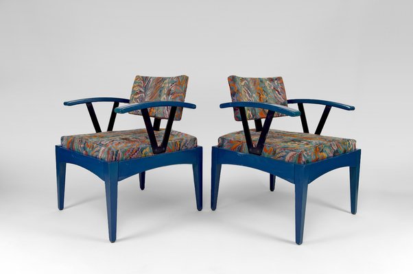 French Modern Armchairs from Baumann, 1980s, Set of 2-XNH-1804604