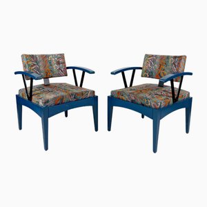 French Modern Armchairs from Baumann, 1980s, Set of 2-XNH-1804604