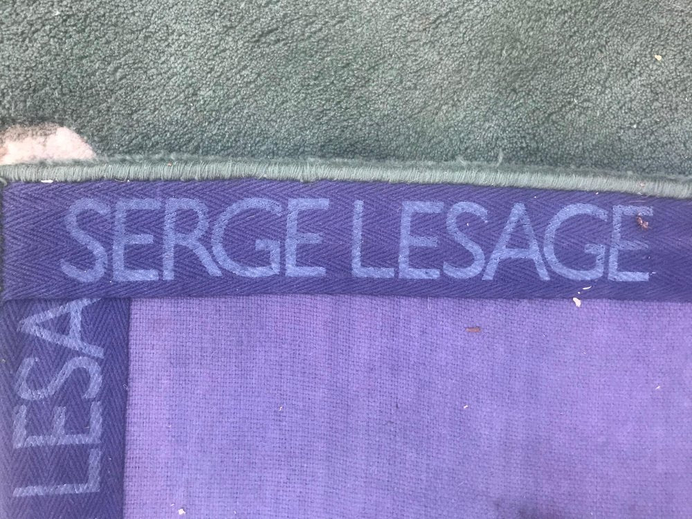 French Modern Serge Lesage Hand Tufted Rug