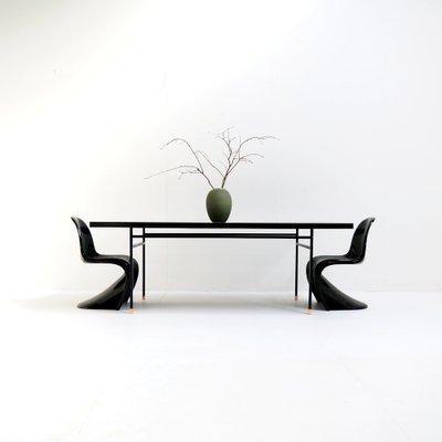 French Modern Table in Black by Paul Geoffroy-SV-1339330