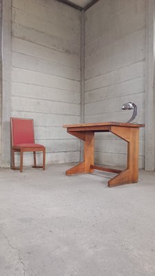 French Modernist Pine Desk, 1930s-GO-586017