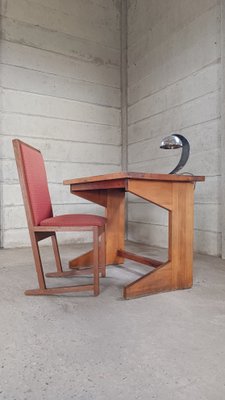 French Modernist Pine Desk, 1930s-GO-586017