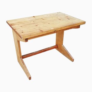 French Modernist Pine Desk, 1930s-GO-586017