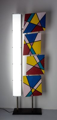 French Mondrian Painting Floor Lamp, 1960s-RIU-1421001