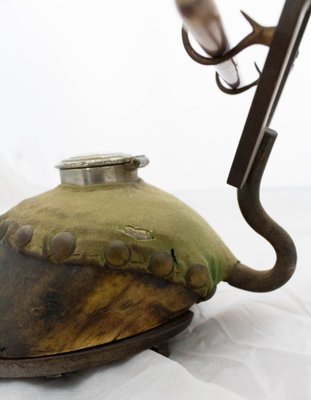 French Mounted Horse Hoof Inkwell and Pen Holder, Late 19th Century-RIU-947709