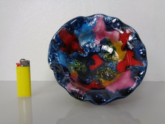 French Multicolored Studio Ceramic Bowl from Vallauris, 1970s-RDW-2040157