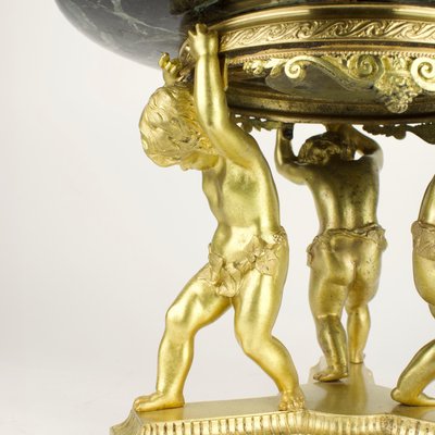 French Napoleon III Empire Bowl with Putti Decoration, 1860s or 1870s-KMT-1158622