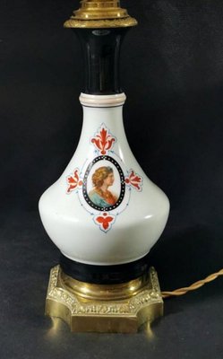 French Napoleon III Oil Lamps from Porcelain de Paris, Set of 2-QRS-766505