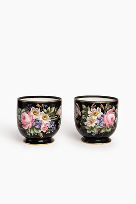 French Napoleon III Porcelain Vases, Set of 2-QRS-744424