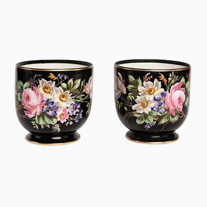 French Napoleon III Porcelain Vases, Set of 2-QRS-744424