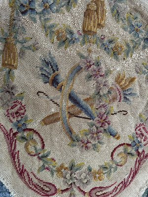 French Needlepoint Chair Cover Tapestry from Bobyrugs, 1890s-YMM-1818933