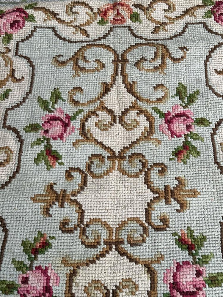 French Needlepoint Rug, 1950s